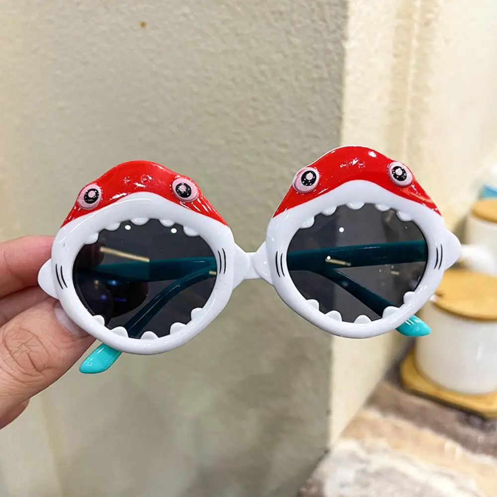 

New Children's Sunglasses Cute Cartoon Dinosaur Shark Girls Boys Cute Sunglasses Kids UV Sunscreen Lovely Glasses Sunshade