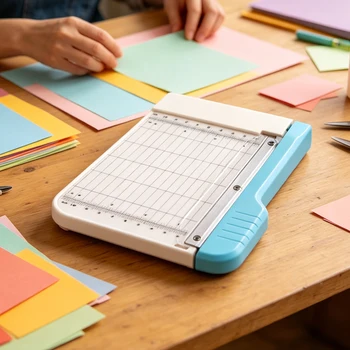 Taglierina per Foto Mini da 6 Pollici con Scala Graduata, Ideale per Foto, Artigianato, Scuola, Ufficio e Forniture di Cancelleria