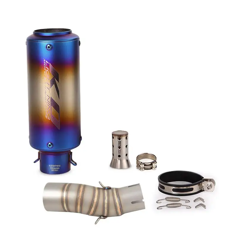 51MM For CFMOTO 450SR 450NK 2022-2025 Motorcycle Exhaust Tips Mid Link Pipe Stainless Steel Muffler Slip On DB Killer
