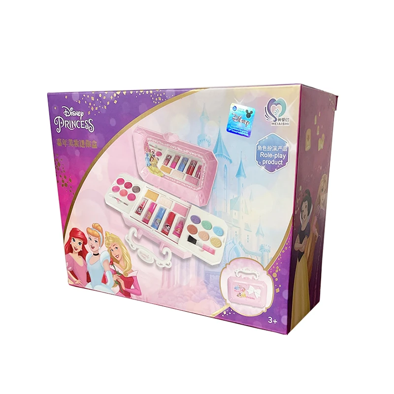 Disney new girls frozen 2 princess elsa anna Cosmetics Beauty  Set Toy with box kids princess Fashion Toys Play House Gift 6