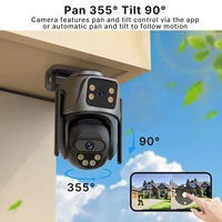 WONSDAR 4/3/2 pièces Option IP WIFI caméra double objectif double écran caméra extérieure Protection de sécurité de mouvement CCTV Surveillance iCSee 3