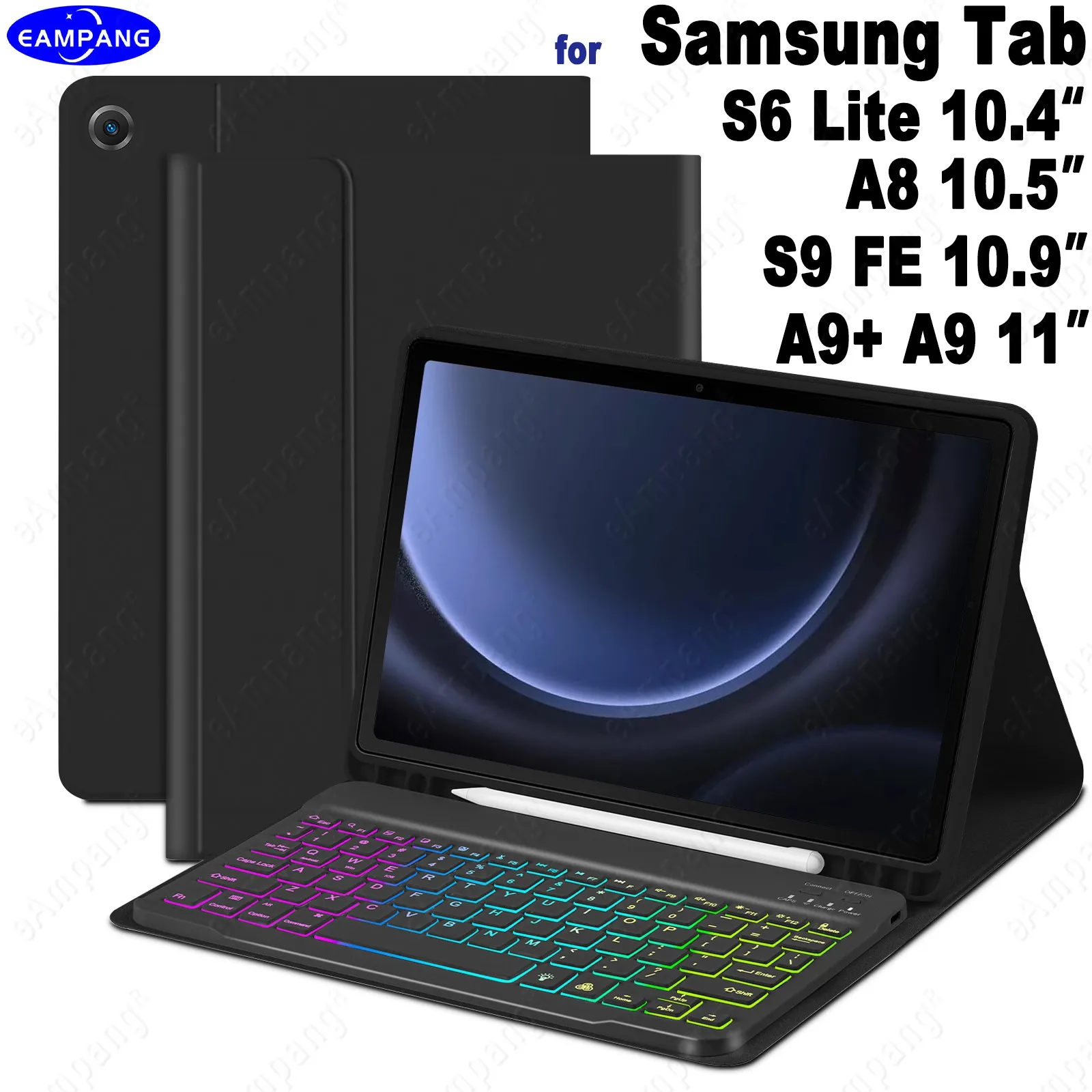 Custodia Con Tastiera Staccabile In Spagnolo (con Lettera Ñ) Per Leotec IS3G Supernova/QI16/S16 Tablet 10.1'' - 2