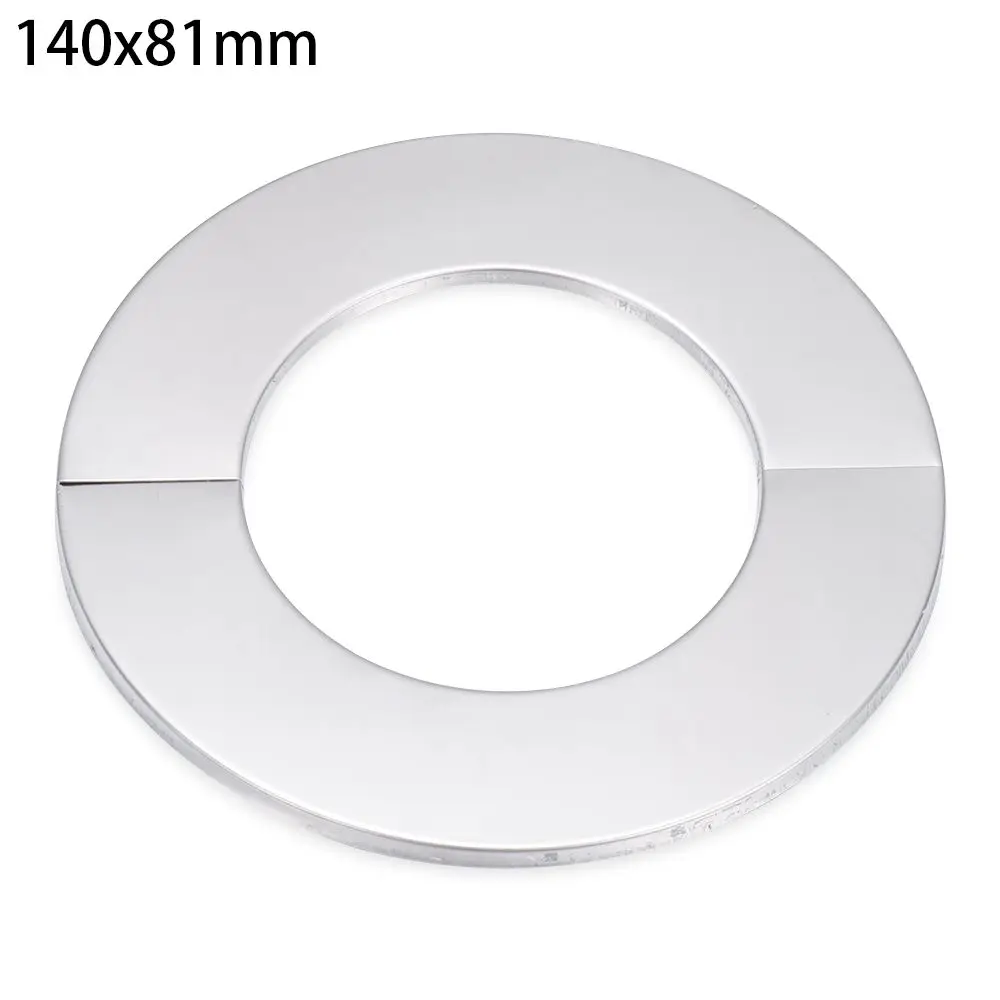 Sleek Black Stainless Steel Shower & Faucet Decorative Wall Covers