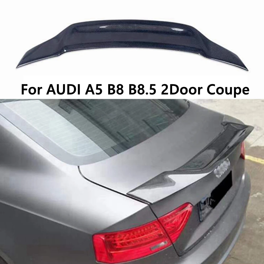 

For AUDI A5 B8 B8.5 2Door Coupe 8T3 R Style Carbon fiber Rear Spoiler Trunk wing 2009-2016 FRP Forged carbon {Not for S5 RS5}