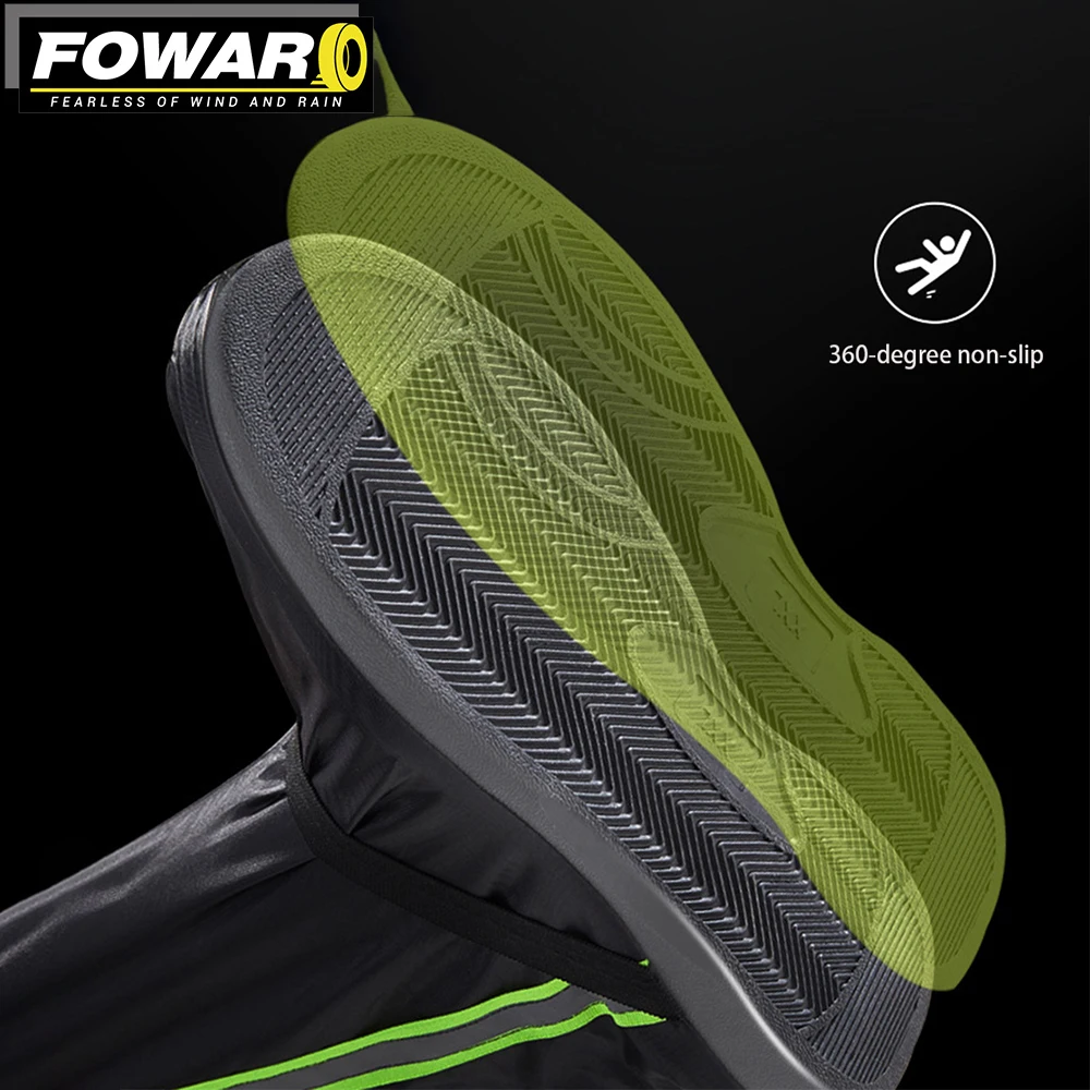 Motorcycle Wear-resistant High-tube Waterproof Rain Boot Cover Outdoor Travel Rain Shoe Covers Motocross Riding Sport M-3XL