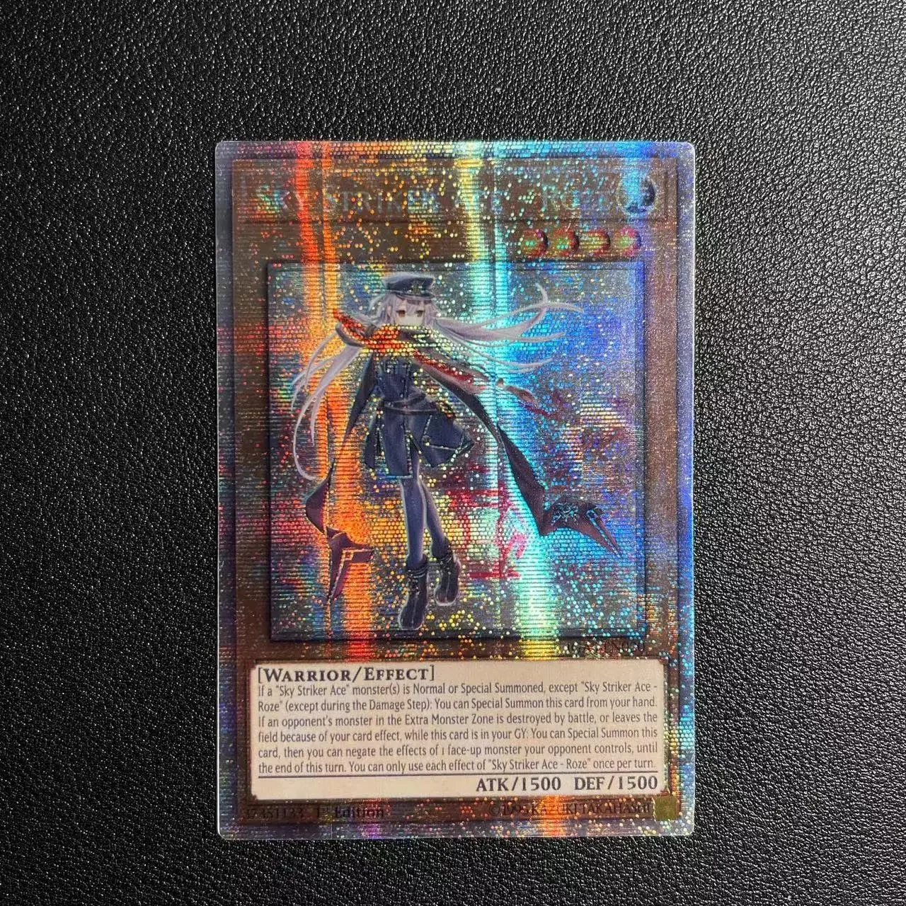 Yu-Gi-Oh PSER IGAS-EN020/Sky Striker Ace - Roze Children's anime cartoon game card toys gift(Not Original)