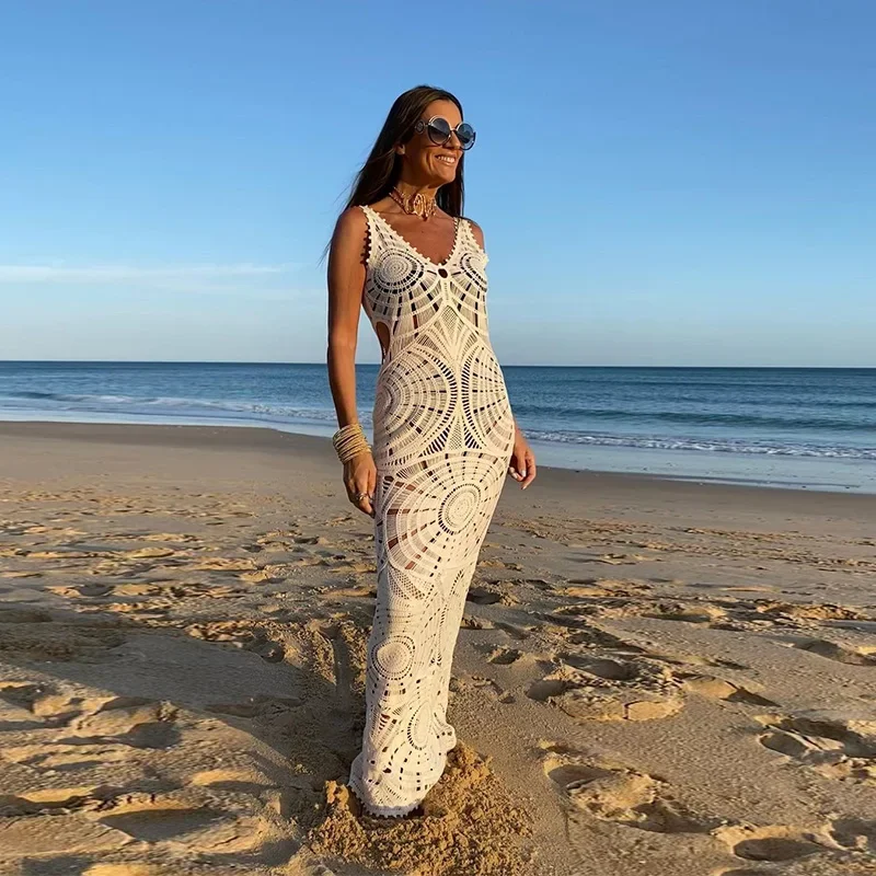 Ganchillo Vestido Calado Mujer Patrón PDF De Vestido Boho De