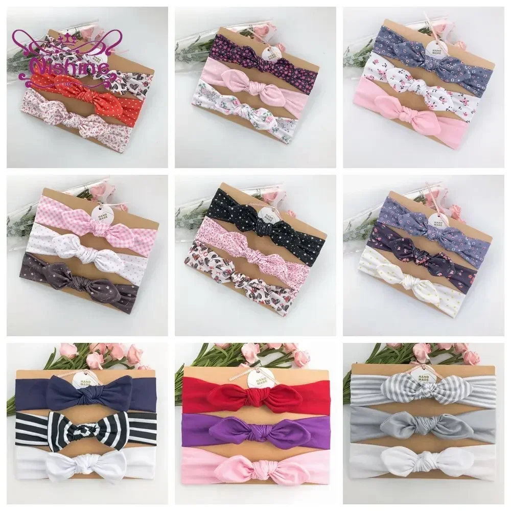 Рисунок 3 - Детские повязки на голову с бантом Nishine 3 шт./лот