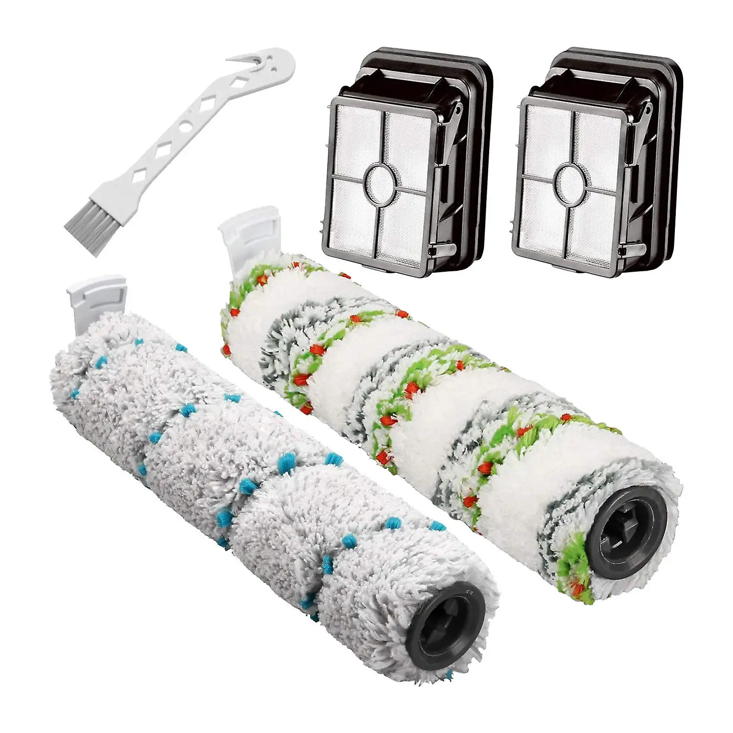 

2 Hepa Filters+1 Brush Roll+1 Pet Brush Roll For Bissell Crosswave