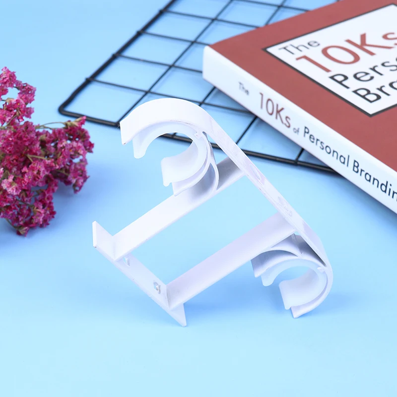 Curtain Rod Double Curtain Rod Brackets Top Mounted Roman Rod Aluminium Holder Suspended Curtain Support Bracket