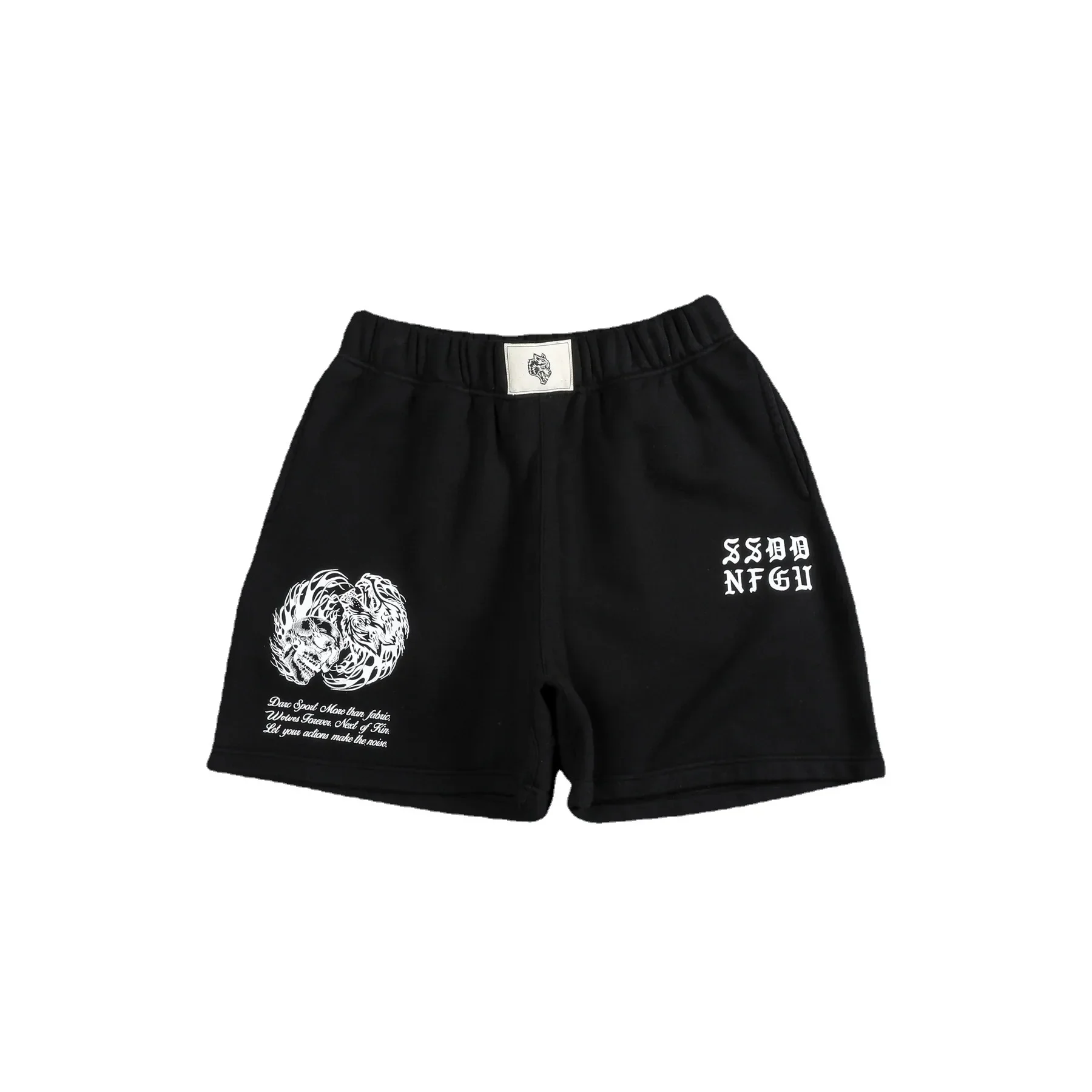 American Style Casual Cotton Polyester Shorts Summer New Men's Loose Print Skateboard Sport Pants from Mainland China
