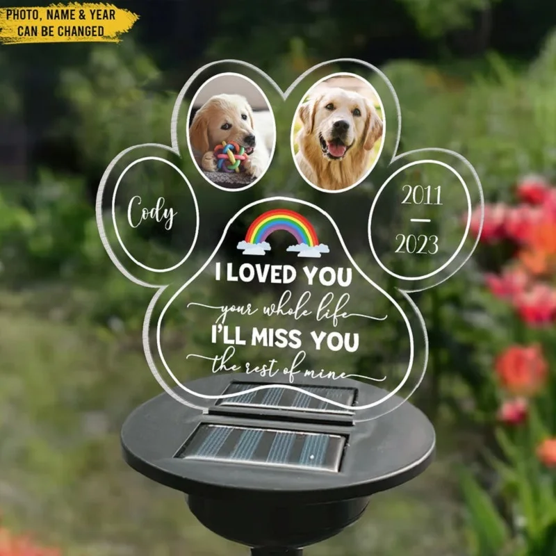 Pet Memorial Solar Night Light 6