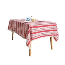 

Polyester Tablecloths, Waterproof Table Covers Christmas Fawn Red Dining Table Coffee Table Deco