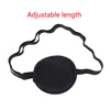 Pirate Eye Patch Unisex Black Single Eye Patch Eyepatch One Eye Washable Adjustable Concave Eye Patch Kid Pirate Cosplay Costume 1