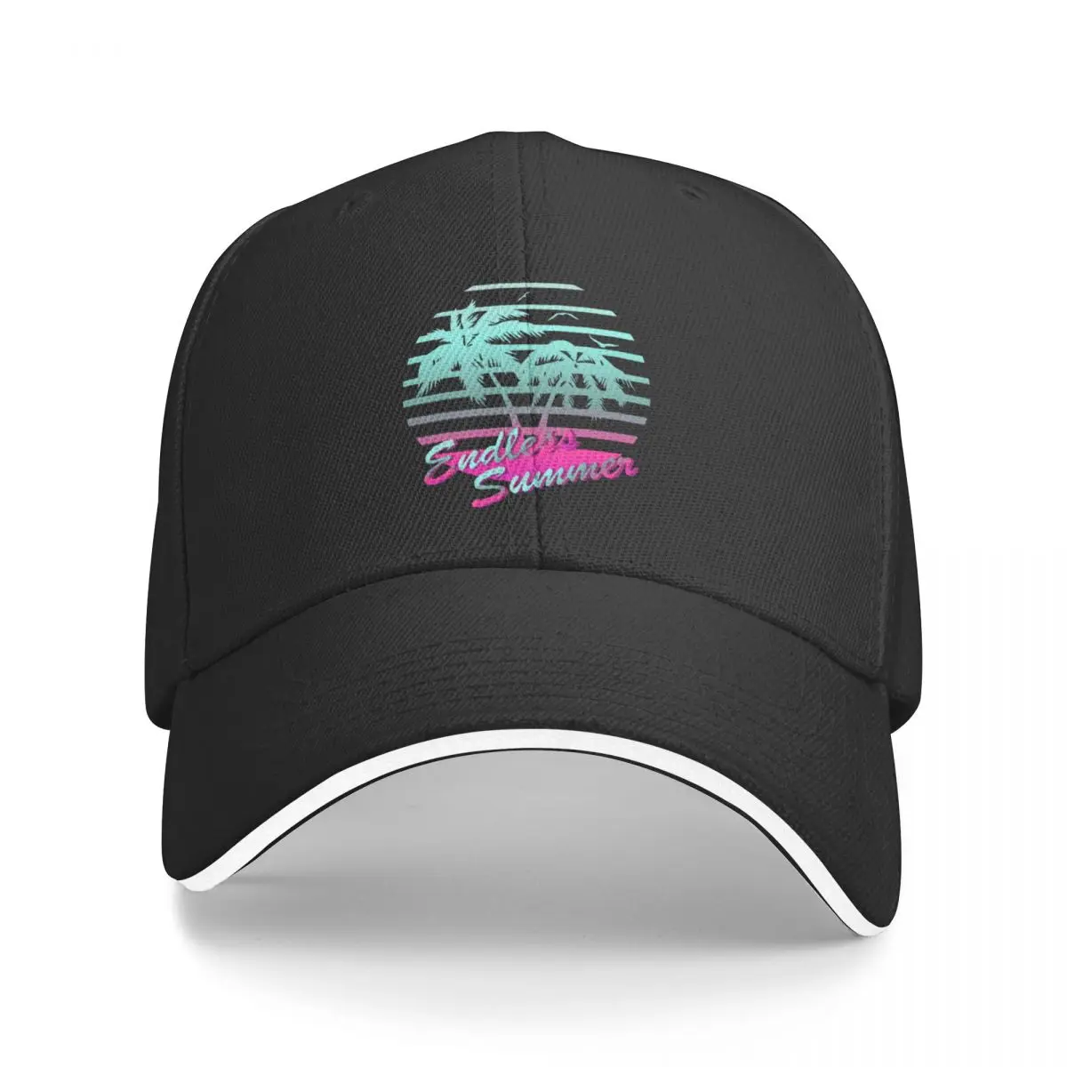 

Новинка тропическая Солнцезащитная синяя бейсболка в стиле ретро 80-х годов без ограничений пляжная дизайнерская шляпа женская пляжная шляпа для мужчин