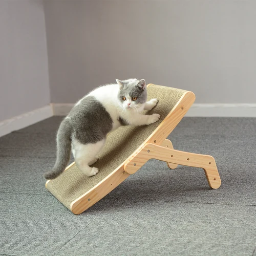 고양이 나무 스크래처 스크래처, 분리 가능한 라운지 침대, 3 인 1 스크래치 포스트, 고양이 훈련 갈기 발톱 장난감, 고양이 스크래치 보드 4