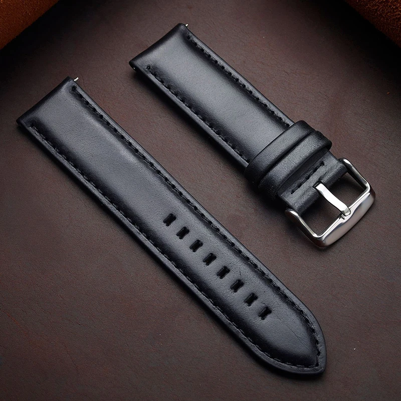 Vintage Genuine Leather Quick Release Watch Strap Bracelet