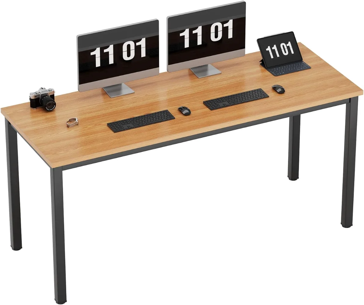 Need 63 Inch Large Computer Desk - Modern Simple Style Home Office Gaming Desk, Basic Writing Table for Study Student