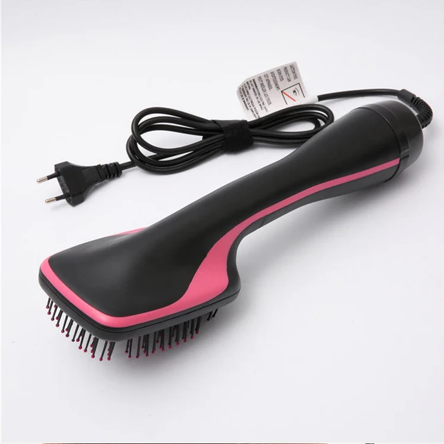Hot Sale One Step Hair Comb Negative Ion Hair Dryer Brush Curling Straight Wet And Dry Straight Curler Hot Air Comb