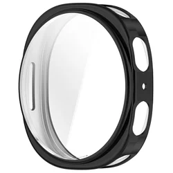 Silicone TPU Full Coverage Watch Bumper Case - Soft Protective Cover for Galaxy 9 8 44mm (Black)