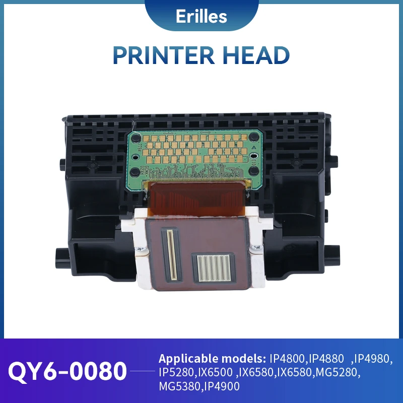 Printer Head QY6 0080 Print Head for Canon IP4800 IP4880 IP4980 IP5280 IX6500 IX6580 IX6580 MG5280 MG5380 IP4900 Printhead printer power board