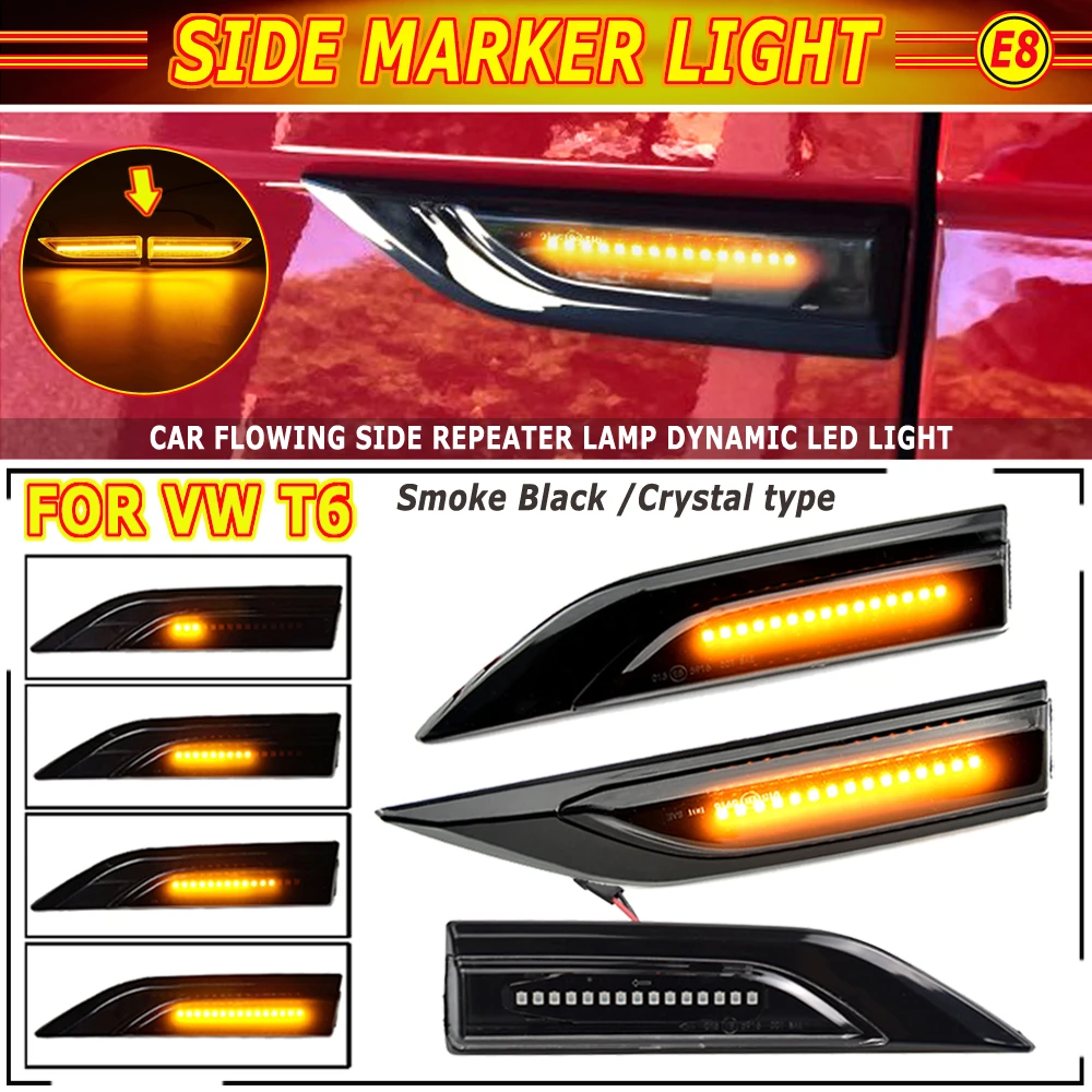 Cnsodo15 Dynamic LED Turn Signal Light Yellow Side Mirror Marker Lamp