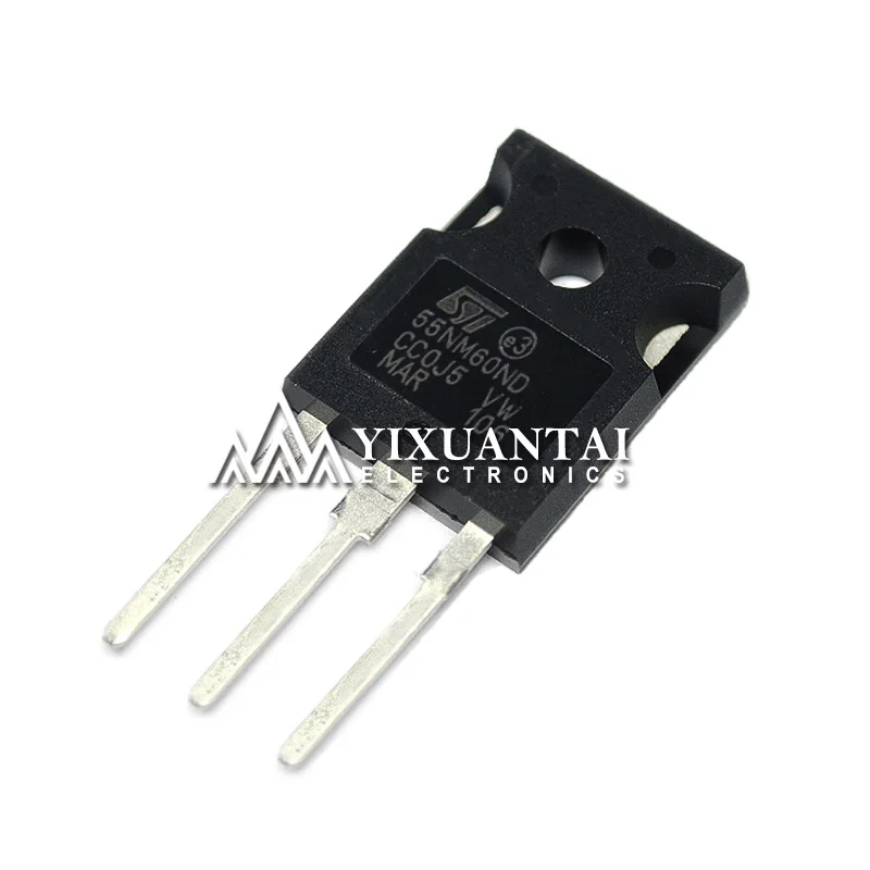 5PCS/LOT NEW Original 55NM60ND Marking:55NM60ND  55NM60N 55NM60  55V 600A TO247 TO-3P 5pcs oringinal max4624eut t max4624 marking aadl sot 23 chip ic