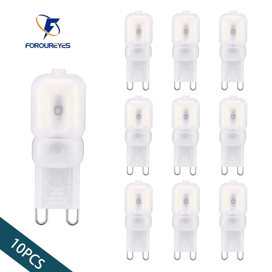10 قطعة G9 Led لمبة 110 فولت 220 فولت 3 واط 5 واط SMD2835 الأبيض الدافئة Bombillas للمنزل مصابيح كهربائية كريستال الثريا استبدال 30 واط مصباح هالوجين