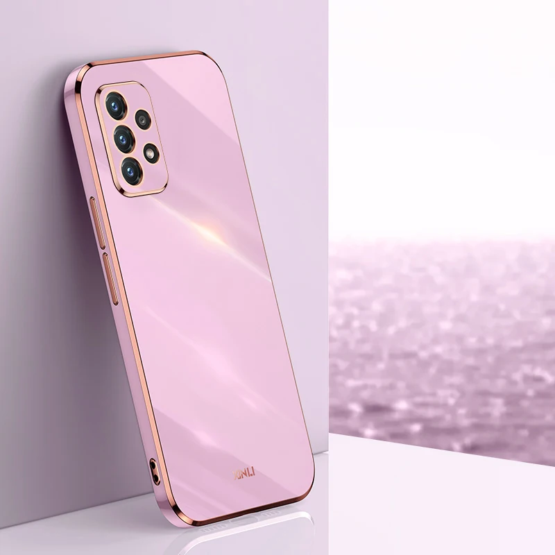 Luxury Silicone Back Cover with Plating Frame Design