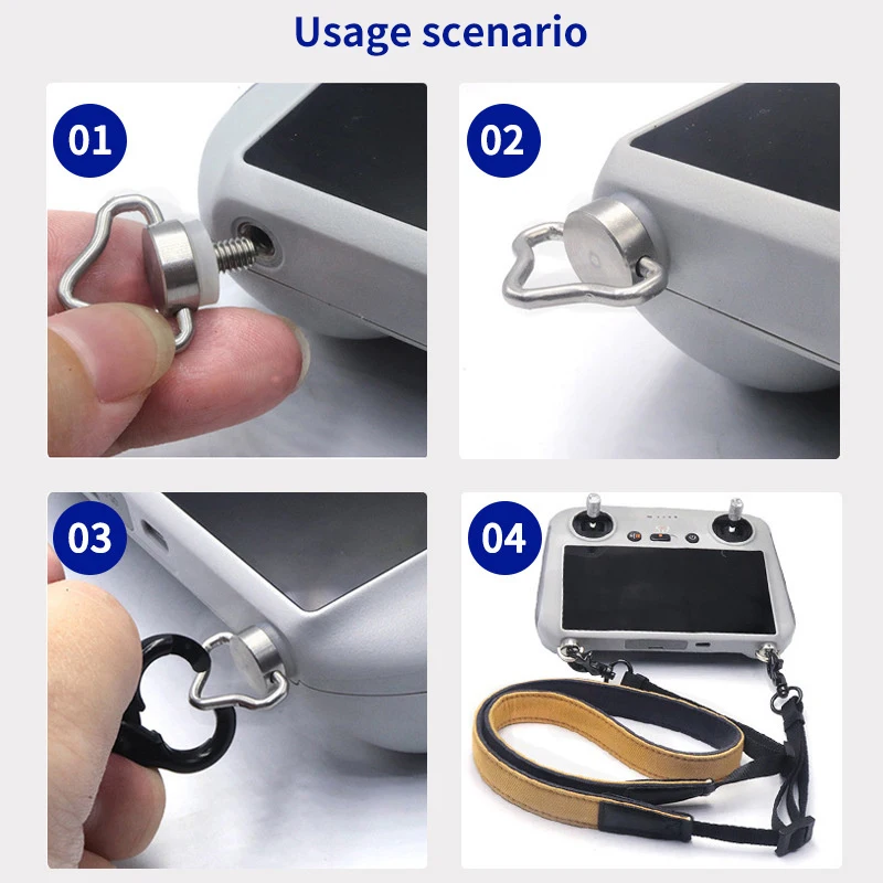 Drone Repair Parts M4 Hand-tightened Drone Quick Release Remote Control Screw Shoulder Strap Lanyard Screw Suitable For Dji