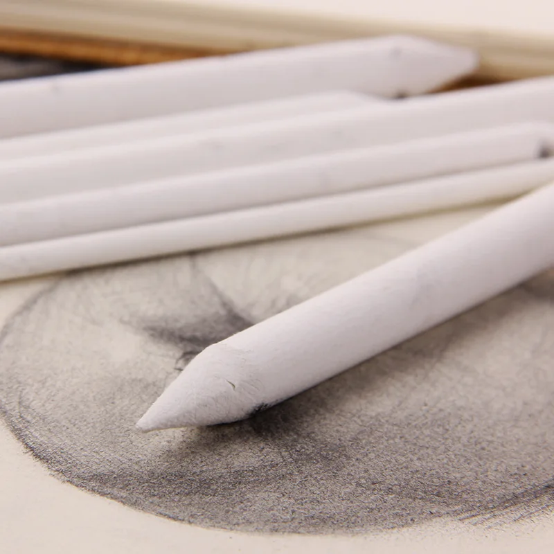 Sketch Drawing Tools 3/6Pcs Double Head Durable Blending Stumps Art Sketch White Drawing Tools Smudge Paper Pencil School Stationery Supplies