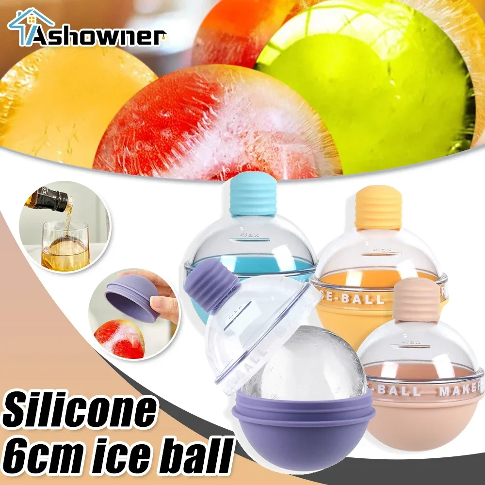1pc Frozen Ice Ball Mold Whiskey Macaron Ice Cube Mold for Homemade Large In Kitchen Silicone Tray Kitchen Accessories