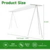 164 FT Tripod Clothes Drying Rack,T-Shaped Outdoor Clothesline Rack with 7 Lines,Clothes Line Outdoors Heavy Duty Parallel Frame 2