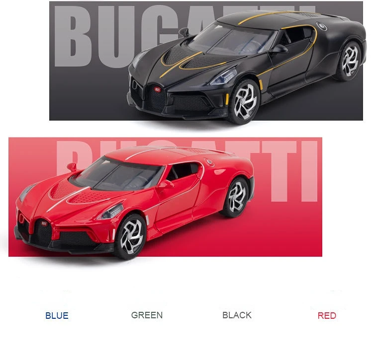 1:24 Bugatti La Voiture Noire Alloy Car Model Toy Diecast Vehicles