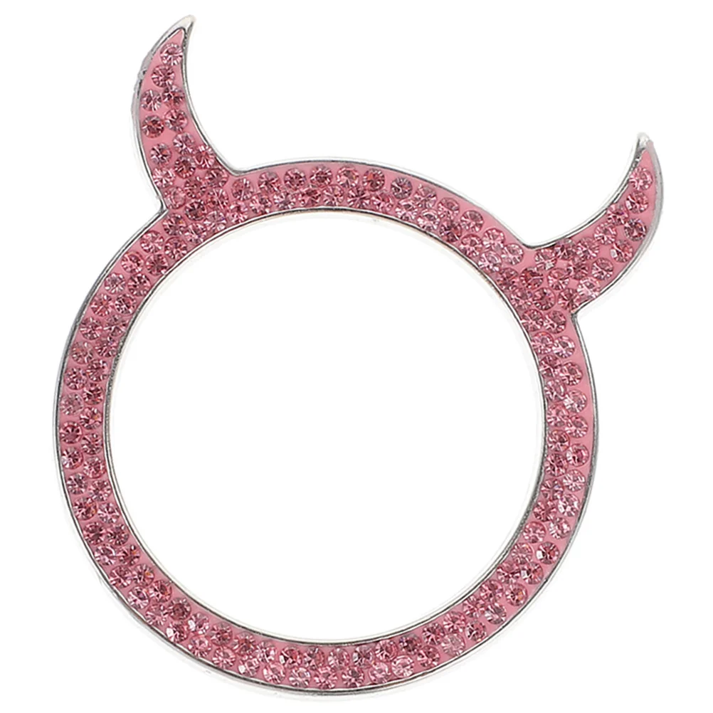 

Zinc Alloy Car Decorative Ring Miss Push Start Button Bling Polymer Clay Accessories