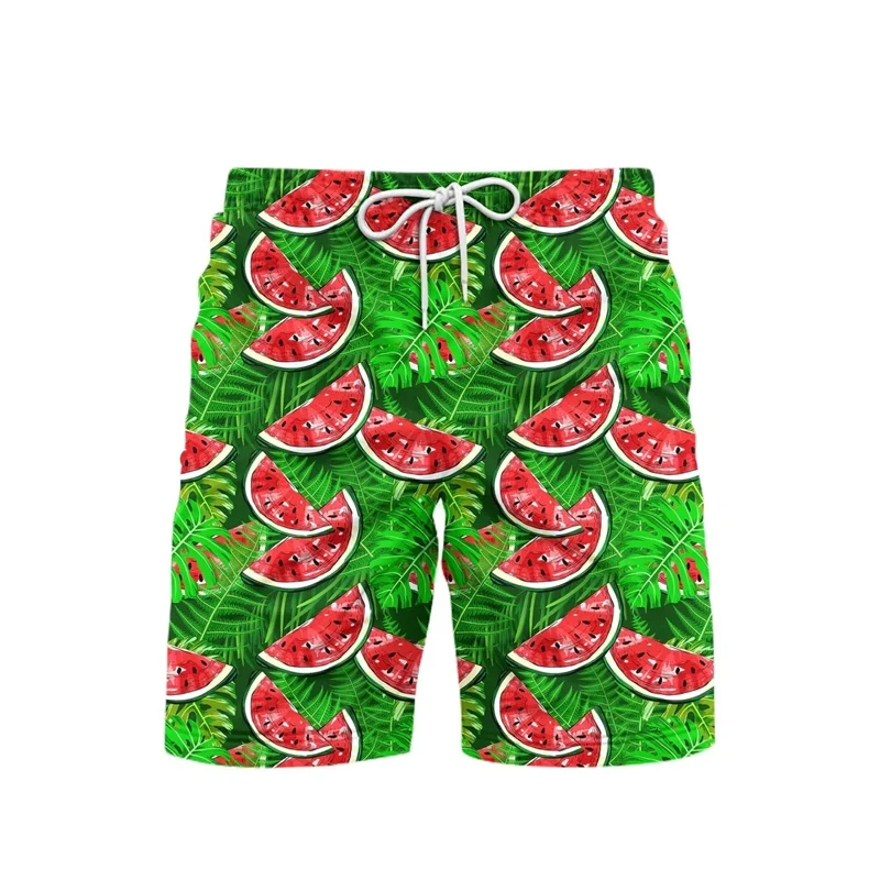 Cartoon Cute Pineapple 3d Printed Shorts For Men Fruit Watermelon Casual Beach Shorts Quick Dry Fashion Streetwear Short Pants 5