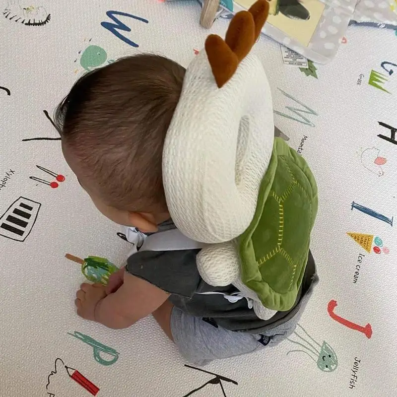 Baby Head Protector Backpack Pillow For Kids 1-3 Y Toddler Children Soft PP Cotton Protective Cushion Cartoon Security Pillows 4