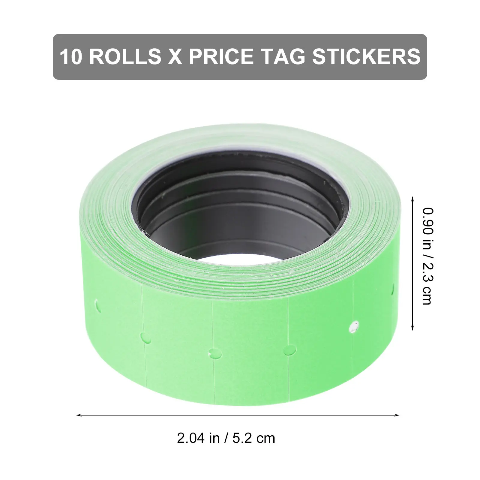 10롤 가격표 스티커 용지 고급 재질 안전하고 신뢰할 수 있는 가격 표시 재고 라벨링 판매 광고 가정용