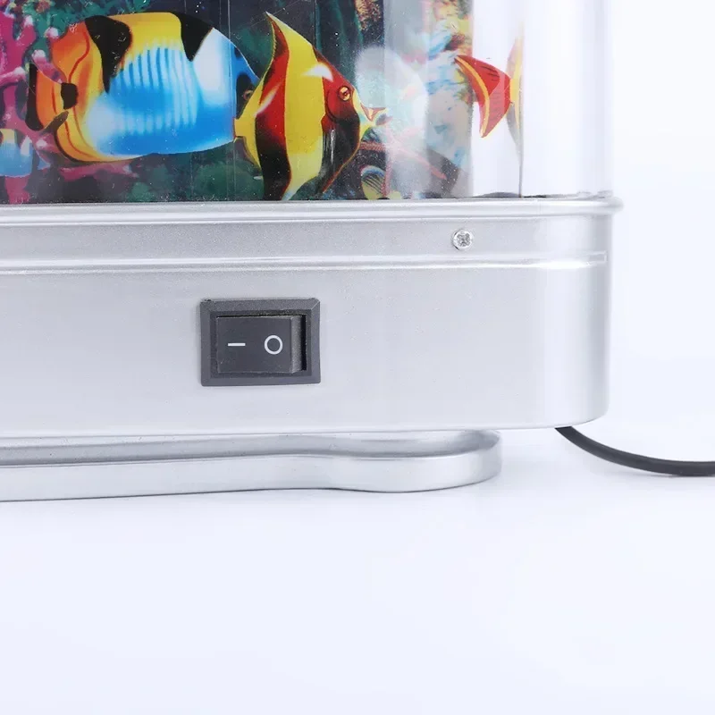 Fish Tank Ornaments Artificial Tropical Fish Tank Lamps Aquarium Decorative Night Light Virtual Ocean Dynamic LED Table Lamp Cute Room Decor Gift
