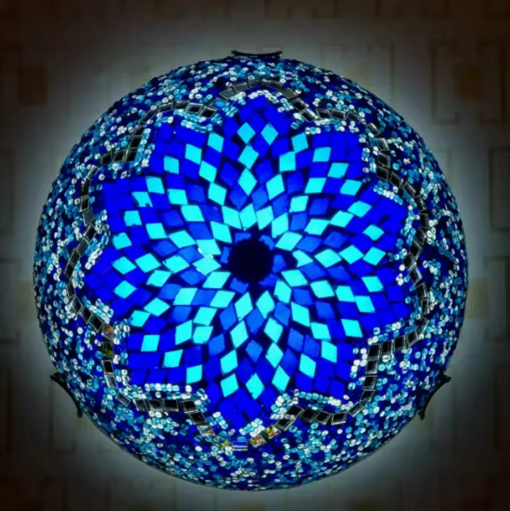 Lámpara De Pie Turca Con Bolas De Cristal (3-9 Luces): Magia Marroquí Para Tu Salón + Bombilla Gratis