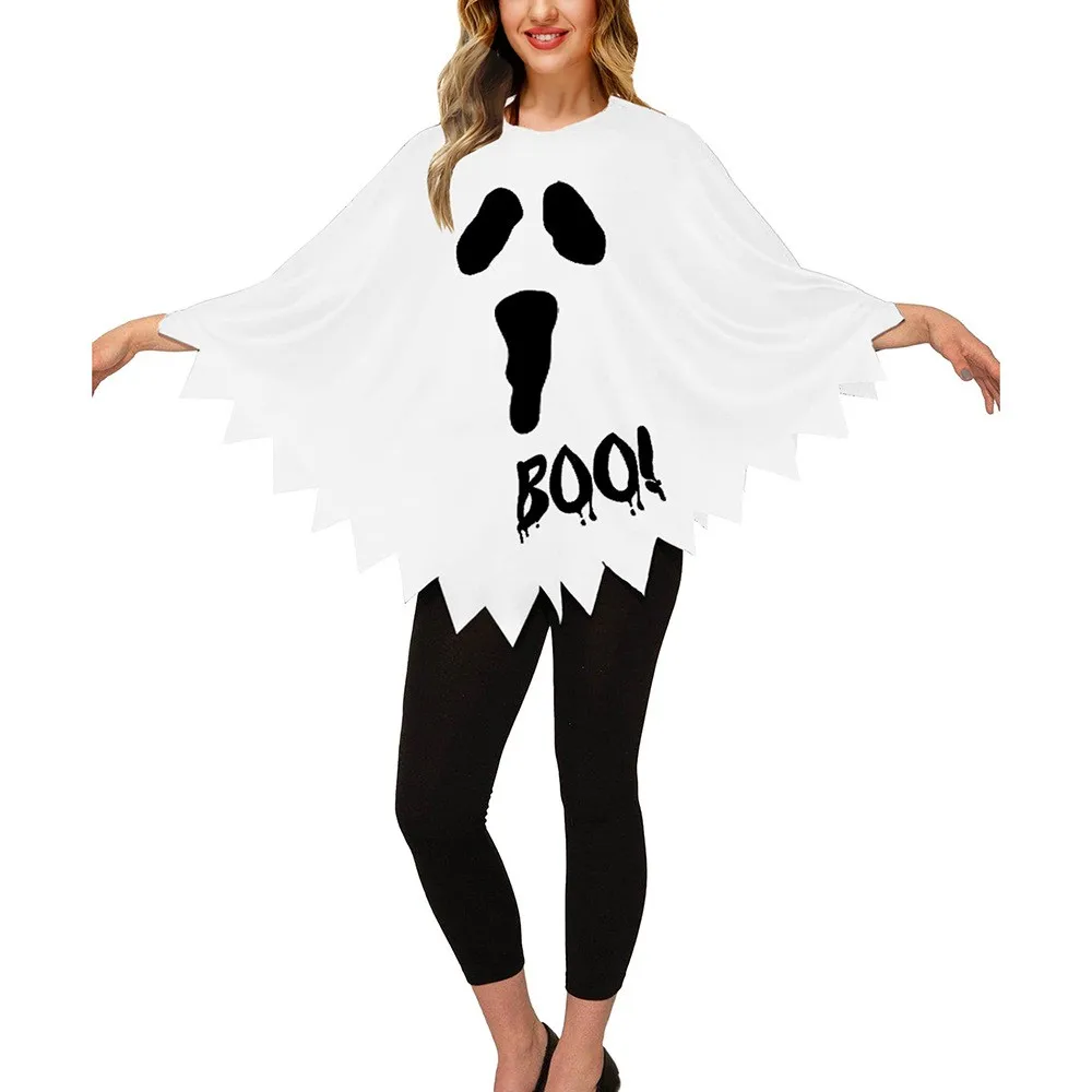 Adult Men Women Cute White Ghost Demon Cape Cosplay Costume Kids Fancy Dress Performance Halloween Theme Party 3 Adult Men Women Cute White Ghost Demon Cape Cosplay Costume Kids Fancy Dress Performance Halloween Theme Party 3