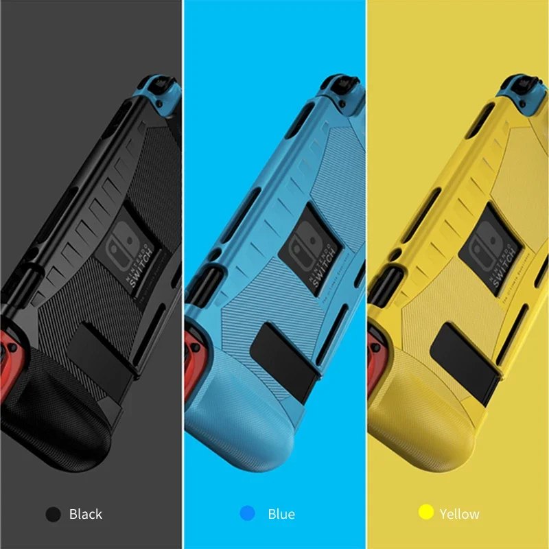 

Силиконовый чехол OLYGame из ТПУ для Nintendo Switch, противоударный защитный чехол, эргономичный держатель для аксессуаров NS