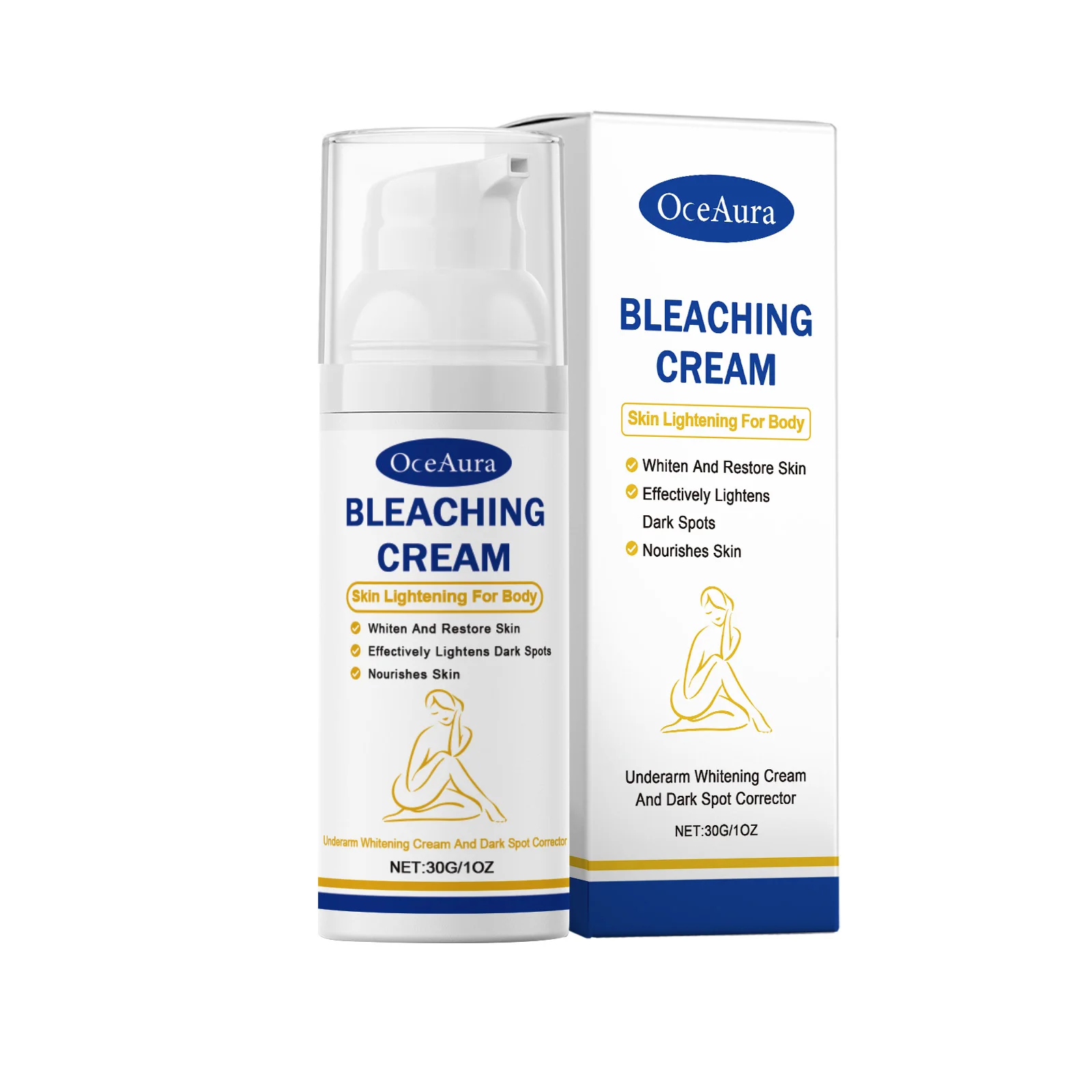 Bleaching Cream Private Parts Underarm Whitening Dark Spots Removal Melanin Even Skin Tone Brightening Knees Joint Body Lotion 2