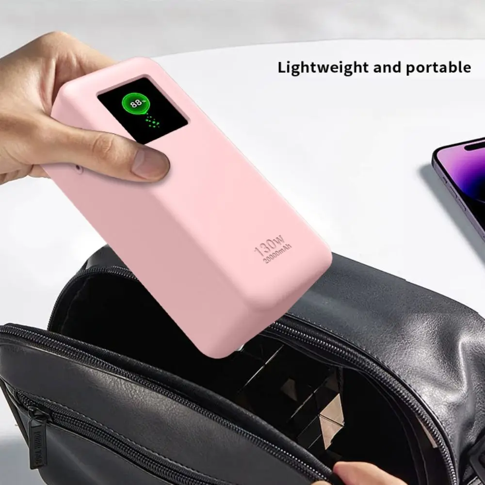 UGREEN Nexode Power Bank 20000mAh 130W 용 소프트 휴대용 핸들 방진 보호 케이스가있는 충격 방지 실리콘 케이스