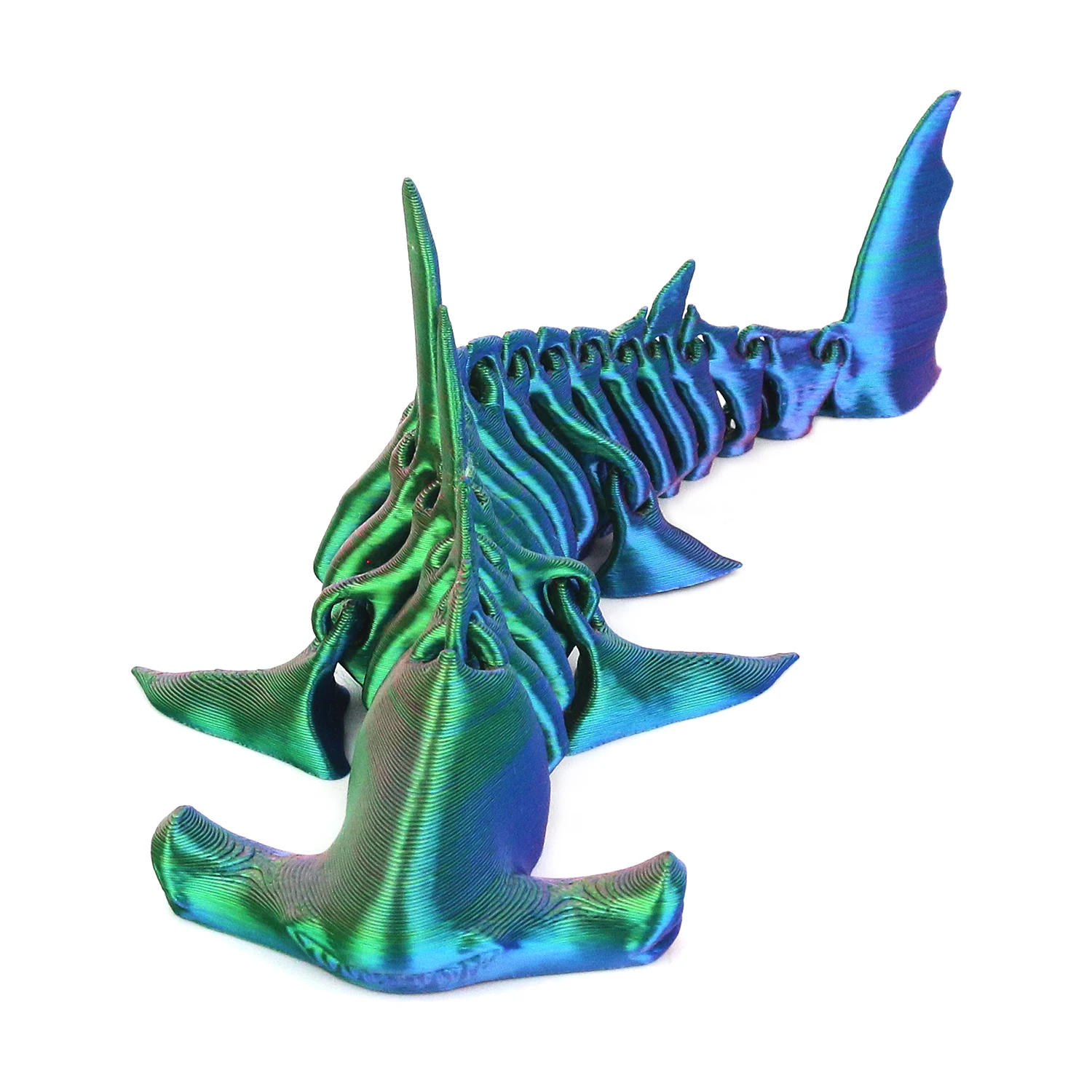 Hammer shark multi joint movable figurine model gift, home decoration decoration, children's toys, parent-child 4