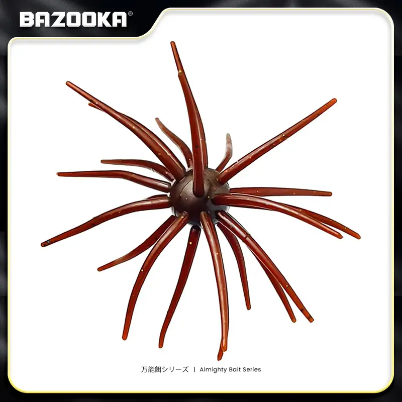 Bazooka TPE Fishing Lure 2g 8g Simulated Sea Urchin Lures Soft Silicone For Bream Pike Bass Mandarin Tilapia Gears Winter Biats - Image 8