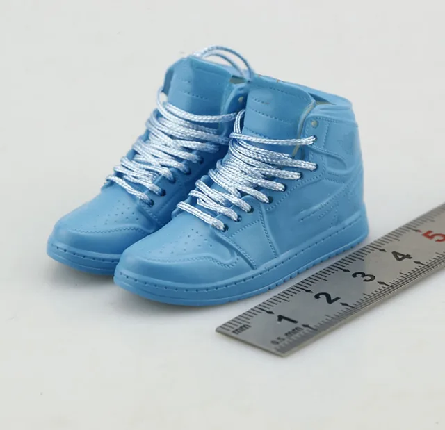 1/6 Scale Fashion Male High Top Lace Up Classic Canvas Sports Casual Sneakers Sports Shoes Model Hollow For 12 inches Body 6