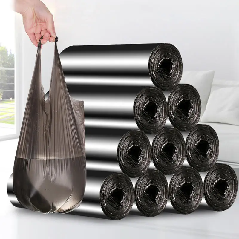 New 5 Rolls 1 Pack 100pcs Household Disposable Trash Pouch Kitchen Storage  - Trash Bags - Aliexpress