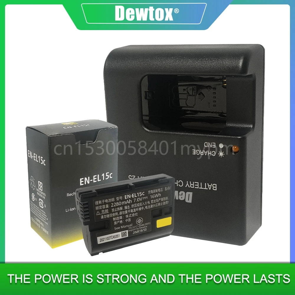 Enel15c Enel15 7.0v Battery 2280mah Charger For Z5 Z6 Z6ii Z7 D800