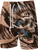 3D Print Graphic Skull Men's Board Shorts Swim Shorts Swim Trunks Summer Beach Shorts Comfort Breathable Shorts For Boys 1